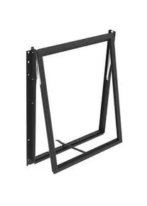 Vitavia Xxxl Seitenfensterrahmen , Schwarz , Metall , 70.8x86.2 cm , Gartenzubehör, Gartenhäuser & Gewächshäuser