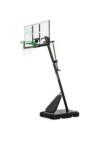 Xxxl Basketballständer , Grün, Schwarz , Metall, Kunststoff , 138x296-371x240 cm , höhenverstellbar, stabiler Standfuß, witterungsbeständig, Standfuß mit Rollen , Freizeit & Co, Sport & Fitness, Basketballkörbe