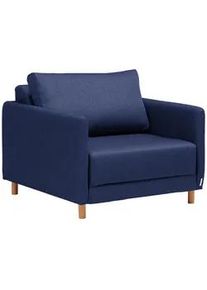 Cantus Schlafsessel , Dunkelblau , Textil , 89x79x94 cm , Stoffauswahl, Liegefunktion , Wohnzimmer, Sofas & Couches, Schlafsofas, Schlafsessel