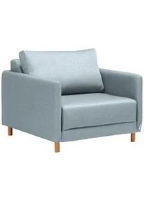 Cantus Schlafsessel , Hellblau , Textil , 89x79x94 cm , Stoffauswahl, Liegefunktion , Wohnzimmer, Sofas & Couches, Schlafsofas, Schlafsessel
