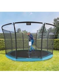Ambia Garden Trampolin , Grün, Schwarz , Metall, Kunststoff , rund , 405x193x405 cm , EN 71, Ce , Freizeit & Co, Gartenspielzeug, Hüpfburgen & Trampoline