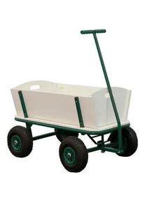 Ambia Garden Bollerwagen , Braun, Grün , Holz, Metall , 95x97x61 cm , Ce , Freizeit & Co, Gartenspielzeug, Bollerwagen