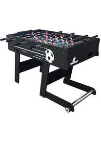 Xxxl Scorpion Kick TS FUßBALLTISCH , Schwarz , Holz , 61x81x122 cm , Torzähler manuell, seitlicher Balleinwurf, Ballrücklauf an beiden Kopfenden, klappbar , Freizeit & Co, Spieltische, Tischfussball & Co