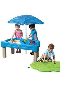 Step2 Ambia Garden Sand- UND Wassertisch 850900 , Grün, Blau , Kunststoff , 108x58.5x61 cm , EN 71 , Freizeit & Co, Gartenspielzeug, Sandspielzeug