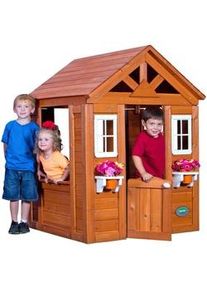 Ambia Garden Spielhaus B0065314 Timberlake , Hellbraun , Holz , Zeder , 107x140x117 cm , EN 71 , Freizeit & Co, Gartenspielzeug, Spielhäuser