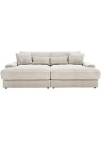Carryhome Bigsofa , Naturfarben , Textil , Füllung: Schaumstoff, Silikon,Schaumstoff, Silikon,Schaumstoff, Silikon , 230x85x190 cm , Typenauswahl, Rücken echt, haustierfreundlicher Bezug , Wohnzimmer, Sofas & Couches, Sofas, Textilsofas