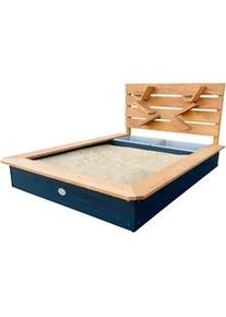 AXI Ambia Garden Sandkasten , Anthrazit, Braun , Holz , Hemlocktanne , 114.5x58.5x91.5 cm , unisex , FSC 100% , hoher Rand, Sitzfläche , Freizeit & Co, Gartenspielzeug, Sandkästen