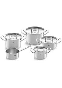 Fissler Kochtopfset , Silberfarben , Metall , 5-teilig , 16 cm,20 cm,16 cm , Made in Germany , backofengeeignet , Kochgeschirr, Töpfe, Topfsets