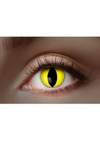 maskworld Lenti a contatto gialle UV per occhi di gatto