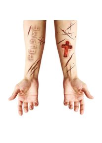 maskworld Tatuaggi adesivi con marchi del diavolo