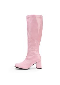Pleaser Retro Boots Stretch Vinyl pink