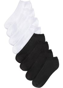 bonprix Calcetines deportivos de algodón orgánico (8 pares), negro, 35-38