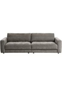 Mid.you Bigsofa , Graubraun , Textil , Füllung: Polyetherschaumkern, Silikon,Schaumstoff, Silikon , 264x83x126 cm , Made in EU, AGR-geprüft , Stoffauswahl, Rücken echt , Wohnzimmer, Sofas & Couches, Sofas, Bigsofas