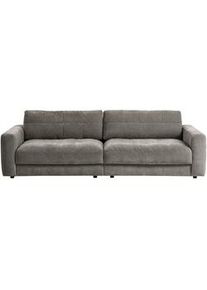 Mid.you Bigsofa , Graubraun , Textil , Füllung: Polyetherschaumkern, Silikon,Schaumstoff, Silikon , 264x83x126 cm , Made in Eu , Typenauswahl, Sitzqualitäten, Rücken echt , Wohnzimmer, Sofas & Couches, Sofas, Bigsofas