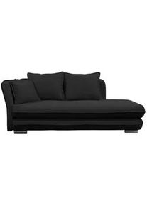 Mid.you Liege , Schwarz , Textil , Füllung: Schaumstoff,Schaumstoff , 107x84x99 cm , Rücken echt, Armteil links , Wohnzimmer, Sofas & Couches, Schlafsofas, Polsterliegen