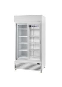 METRO Professional Frigorífico doble para bebidas GSC3800, 100 x 73 x 201.8 cm, con puerta corredera, 690 L, blanco