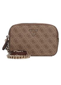 Guess Dames Schoudertas 'Noelle' donkerbeige / donkerbruin / goud One Size