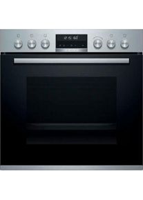 Bosch Flex-Induktions-Herd-Set »HEB578BS1« mit Backwagen Pyrolyse-Selbstreinigung in silberfarben
