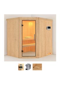 Karibu Sauna »Siirin«, 9 KW-Bio-Ofen mit externer Steuerung