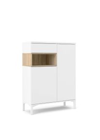 Inosign Highboard »Roommers, Anrichte, Stauraum, Sideboard«, Kommode, Höhe 118 cm, Breite 88,7 cm, 1 offenes Fach mit Rahmen-Optik