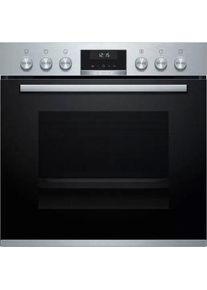 Bosch Induktions Herd-Set »HEB517BS1« mit Backwagen Hydrolyse in silberfarben