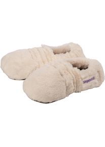 Warmies® Wärmekissen »Slippies™ Deluxe creme Plush, Gr. 36-40«, mit Lavendelduft