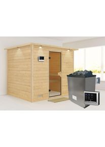 Karibu Sauna »Soraja«, 9-kW-Ofen mit externer Steuerung