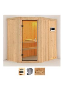 Karibu Sauna »Clara«, 9 KW-Bio-Ofen mit externer Steuerung