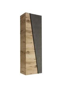 Voglauer Garderobenschrank , Grau, Eichefarben , Holzwerkstoff , Wildeiche , furniert, mehrschichtige Massivholzplatte (Tischlerplatte) , 2 Fächer , 64x202x42.3 cm , Goldenes M , Beimöbel erhältlich, erweiterbar , Holzmöbel, Garderobe Holz, Garderobenschränke Holz