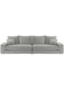 Mid.you Bigsofa , Silberfarben , Textil , Füllung: Schaumstoff, Silikon,Schaumstoff,Schaumstoff , 254x67x125 cm , Made in Eu , Rücken echt , Wohnzimmer, Sofas & Couches, Sofas, Bigsofas