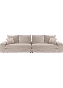 Mid.you Bigsofa , Creme , Textil , Füllung: Schaumstoff, Silikon,Schaumstoff,Schaumstoff , 254x67x125 cm , Made in Eu , Rücken echt , Wohnzimmer, Sofas & Couches, Sofas, Bigsofas