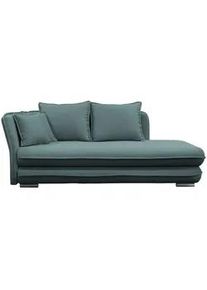 Mid.you Liege , Petrol , Textil , Füllung: Schaumstoff,Schaumstoff , 107x84x99 cm , Rücken echt, Armteil links , Wohnzimmer, Sofas & Couches, Schlafsofas, Polsterliegen