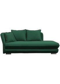 Mid.you Liege , Grün , Textil , Füllung: Schaumstoff,Schaumstoff , 107x84x99 cm , Rücken echt, Armteil links , Wohnzimmer, Sofas & Couches, Schlafsofas, Polsterliegen