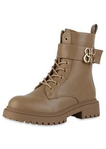 VAN HILL Stiefelette 'Isabella' Damen khaki Größe 39
