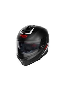Nolan N80-8 Staple N-Com kask z pełną twarzą (czarny matowy / biały / czerwony)