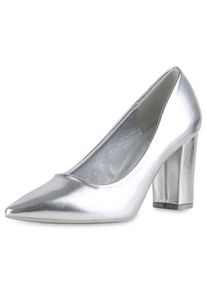 VAN HILL Dames Pumps 'Sophia' zilver 38