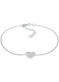 Elli - Herz Zirkonia Valentin Romantik 925 Silber Armbänder & Armreife Damen