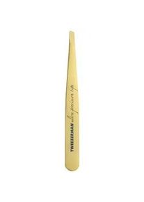 Tweezerman - Ultra Precision Slant Tweezer - Schräg, Gold Pinzette 1 Stück