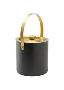 Eiseimer Glamour in Schwarz/Goldfarben ca.1,5l