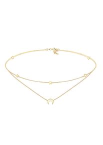 Elli - Girocollo Strati Astro Stelle Mezzaluna in Argento Sterling 925 Collane 1 pieces female