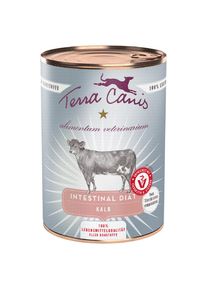 lot 12x400g Terra Canis Alimentum Veterinarium Intestinal au veau, nourriture humide pour chien