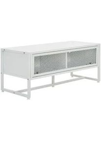 Novel Schuhbank , Weiß , Metall , 95x40x41 cm , Garderobe, Schuhaufbewahrung, Schuhregale