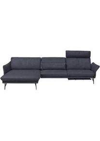 himolla Ecksofa , Blau, Grau , Textil , Uni , Ottomane links, L-Form , 330x174 cm , Blauer Engel, Goldenes M, Emas , Typenauswahl, Lederauswahl, Stoffauswahl, Hocker erhältlich, Rücken echt , Wohnzimmer, Sofas & Couches, Wohnlandschaften, Ecksofas