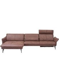 himolla Ecksofa , Dunkelbraun , Textil , Uni , Ottomane links, L-Form , 330x174 cm , Blauer Engel, Goldenes M, Emas , Typenauswahl, Lederauswahl, Stoffauswahl, Rücken echt , Wohnzimmer, Sofas & Couches, Wohnlandschaften, Ecksofas