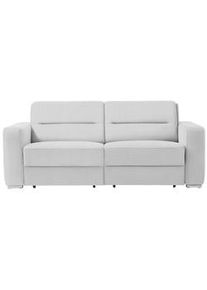 Sedda Schlafsofa , Weiß , Textil , Uni , 202x86x92 cm , Austria Gütezeichen, AZO-frei, Made in Austria , Stoffauswahl, Schlafen auf Sitzhöhe, einzeln ausziehbar , Wohnzimmer, Sofas & Couches, Schlafsofas, Dauerschläfer Sofas