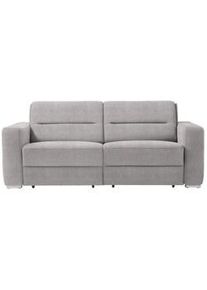 Sedda Schlafsofa , Hellgrau , Textil , Uni , 202x86x92 cm , Austria Gütezeichen, AZO-frei, Made in Austria , Stoffauswahl, Schlafen auf Sitzhöhe, einzeln ausziehbar , Wohnzimmer, Sofas & Couches, Schlafsofas, Dauerschläfer Sofas