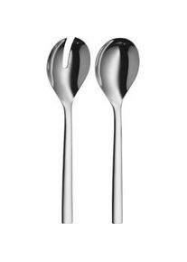 WMF Salatbesteck , Edelstahlfarben , Metall , 25 cm , rostfrei , Besteck, Salatbesteck