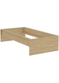 Hom´in Hom`in Bettrahmen , Eichefarben , Holzwerkstoff , 90x200 cm , in verschiedenen Holzdekoren erhältlich, in verschiedenen Größen erhältlich , Schlafzimmer, Betten, Bettgestelle- Einzelteile, Bettrahmen
