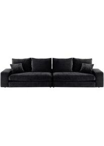 Mid.you Bigsofa , Schwarz , Textil , Füllung: Schaumstoff, Silikon,Schaumstoff,Schaumstoff , 254x67x125 cm , Made in Eu , Rücken echt , Wohnzimmer, Sofas & Couches, Sofas, Bigsofas