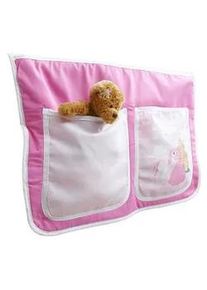 Mid.you Betttasche , Pink , Textil , Pferd , 2 Fächer , 56x32x2 cm , Baby & Kindermöbel, Kinder- & Jugendzimmer, Kinderbettzubehör